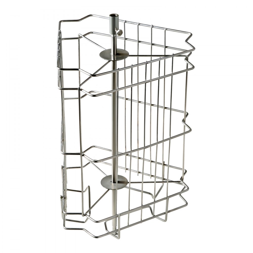 VEVOR Estrattore di Miele Manuale in Acciaio Inox Capienza da 3 Favi 48x23cm / 48x16cmper Apicoltura, Smielatore Centrifuga di Miele Manuale con Coperchio Trasparente Altezza Regolabile tra 100-108cm