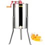VEVOR Estrattore di Miele Manuale Smielatore Manuale in Acciaio Inox Capienza da 3 Favi 48x23cm Apicoltura Smielatore Centrifuga di Miele Manuale