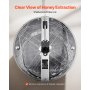 VEVOR Estrattore Miele Manuale 4/8 Telaini Centrifuga Apicoltura Acciaio Inox