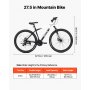 VEVOR Bici da Montagna per Adulti per Tutti i Terreni Carico max 120 kg Mountain Bike, Sospensione Anteriore, Sella Regolabile, Telaio in Lega di Alluminio, Doppio Freno a Disco, Lunghezza 172 cm