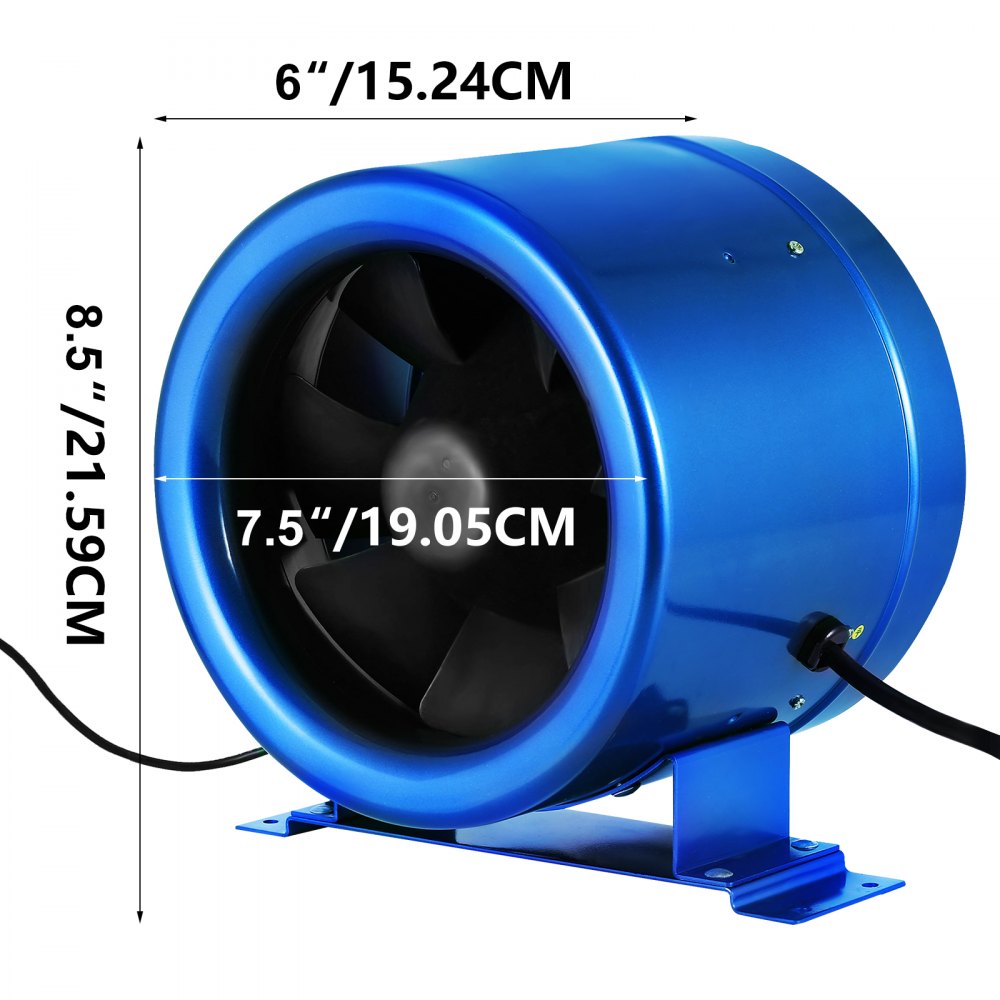 Ventola Assiale Ventilatore Tubo Di Scarico 150mm 6” Duct Fan Mixed Flow ø150mm