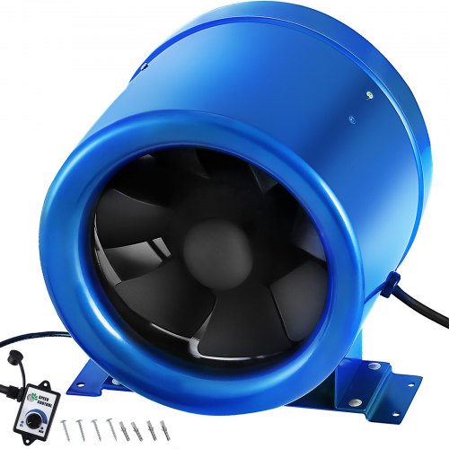 Ventilatore Tubo Di Scarico 200mm 8” Duct Fan Low Noise Mixed Flow Adjustable