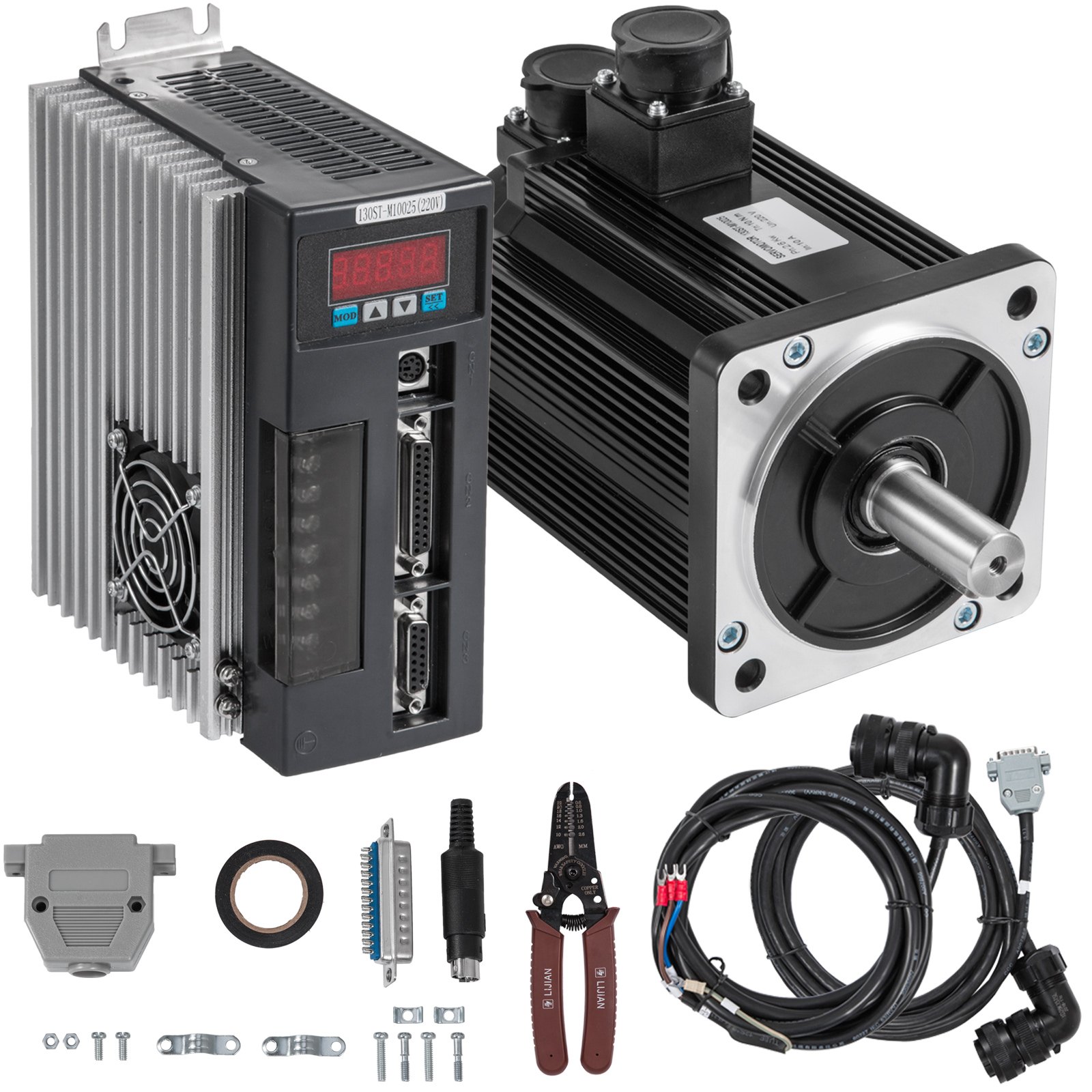 2.6kw Servo Motore Servomotore 2500prm 10nm 20nm Rotore In Acciaio Al Silicio