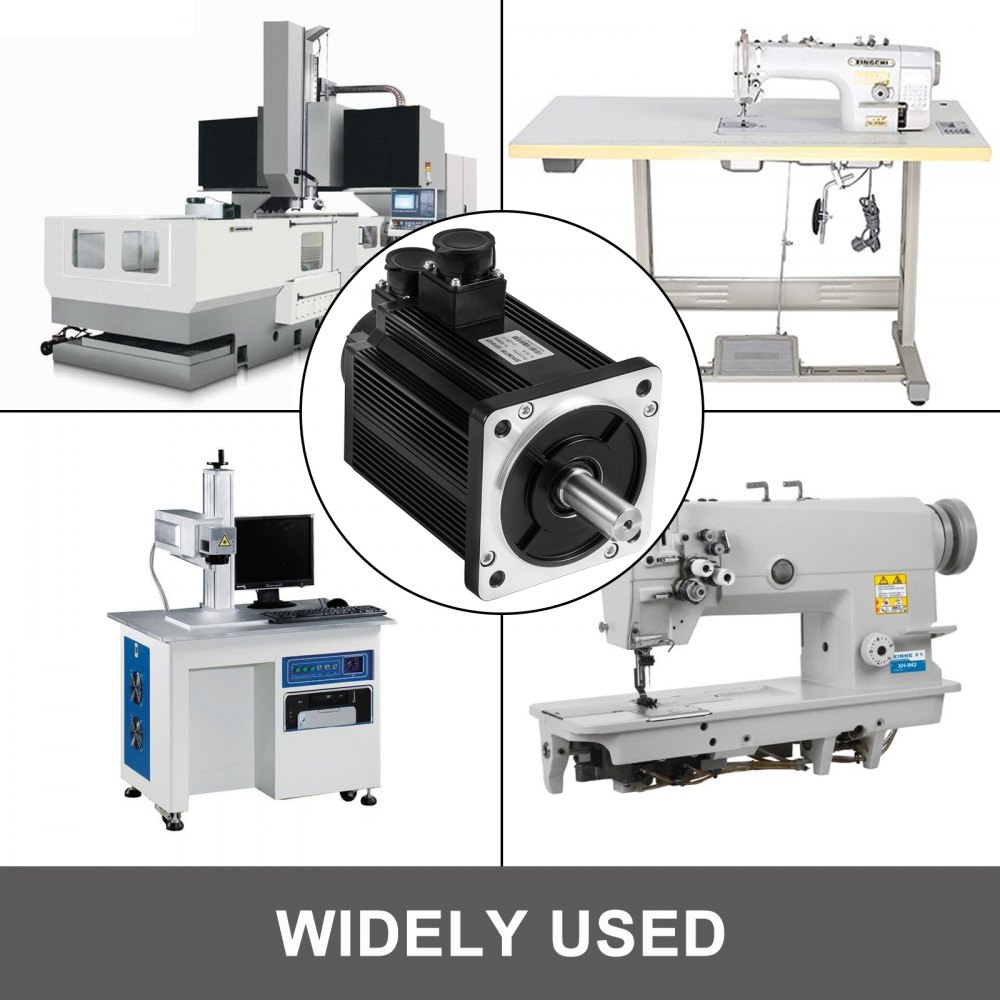 7.7 Nm Servomotore 2 Kw 7.5a 2500 Prm Servo Motore Cnc Azionamento Cavo Encoder