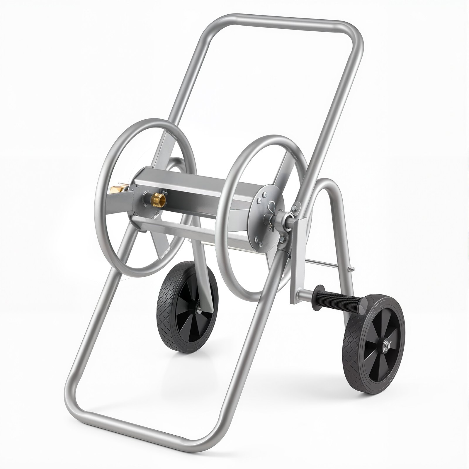 VEVOR Carrello avvolgitubo, può contenere fino a 175 piedi di tubo da 5/8" (tubo non incluso), carrelli per tubi dell'acqua da giardino, strumenti mobili con ruote, acciaio verniciato a polvere
