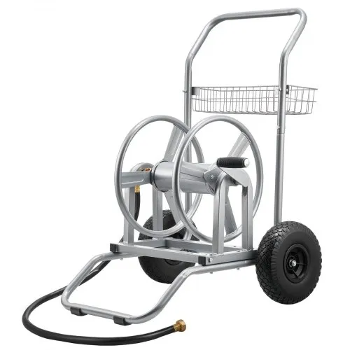 VEVOR Carrello Avvolgitubo per Tubo dell'Acqua, Carrello Avvolgitubo da Giardino per Tubi ad Alta Pressione Capacità max. 6096 cm/9144 cm,Bobina per Stoccaggio Tubi per Irrigazione, Senza Tubo
