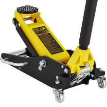 VEVOR Martinetto Idraulico con Ruote in Acciaio Capacità di Sollevamento Max. 1,5 Tonnellate per Riparazione Auto Barca Veicolo, Sollevatore con Ruote Altezza Regolabile tra 80-365mm da Auto Camion