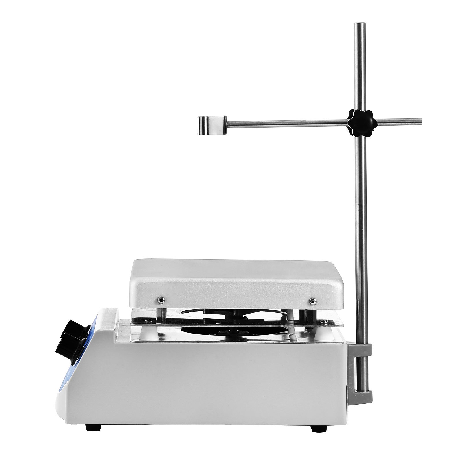 VEVOR SH-3 Agitatore Magnetico con Piastra Riscaldante, Potenza 500W Velocità 0-2000 giri/min Piastra di Agitazione Magnetica per I Moderni Campi Petroliferi, Chimici, Medici e Sanitari, Biochimica