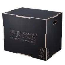 VEVOR Box Pliometrico 76/60/50cm Piattaforma Pliometrica Carico 204kg, Jump Box Allenamento Fitness Crossfit per Salto Pliometrico Push-up Palestra, Scatola per Salti Pliometrici, Scatola per Salto