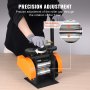 VEVOR Laminatoio per Gioielliere Larghezza 45 mm, Laminatoio per Gioielli Spessore 0-6 mm Rapporto di Trasmissione Regolabile 1:2,4 per la Lavorazione di Gioielli Lamiera Oro Argento Anello Bracciale