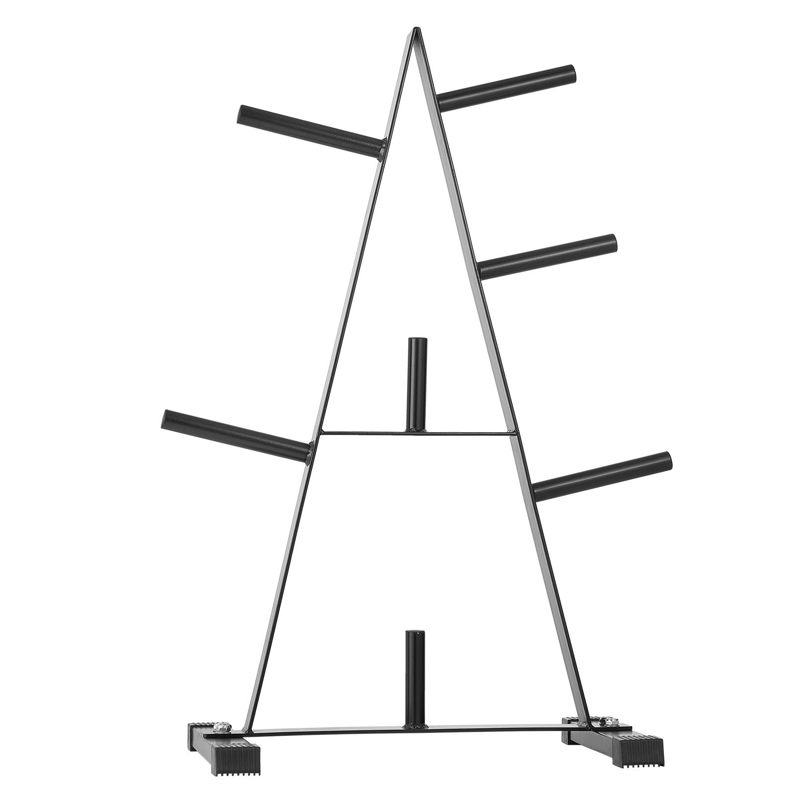 VEVOR Weight Plate Rack A-Frame Weight Plate Tree for 1-inch Weight Plates, Weight Plate Tree, 227 kg Load Capacity, Weight Storage Holder, Barbell Rack Storage Stand