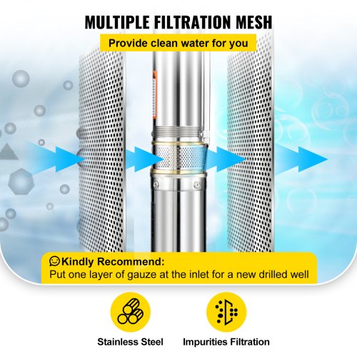 Elettropompa Autoclave 0.5HP 370W - Pompa Acqua Periferica Per Irrigazione