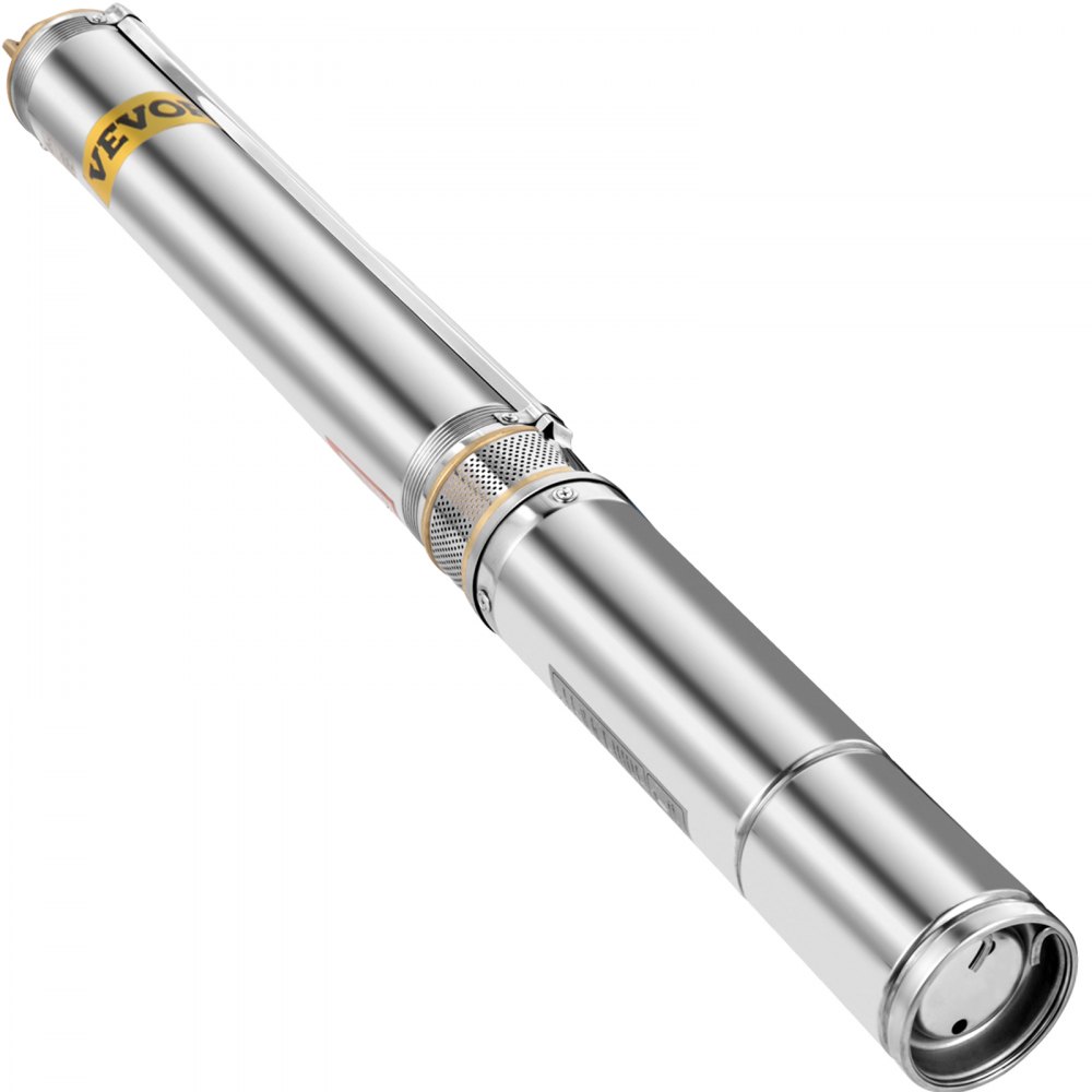 VEVOR Pompa Sommersa per Pozzo Profondo 1HP 220V, Elettropompa Pompa Sommersa per Pozzi Flusso 13,2GPM con Cavo da 20M, Pompa Acqua in Acciaio Inossidabile per Fornire Acqua Dolce a Case e Fattorie