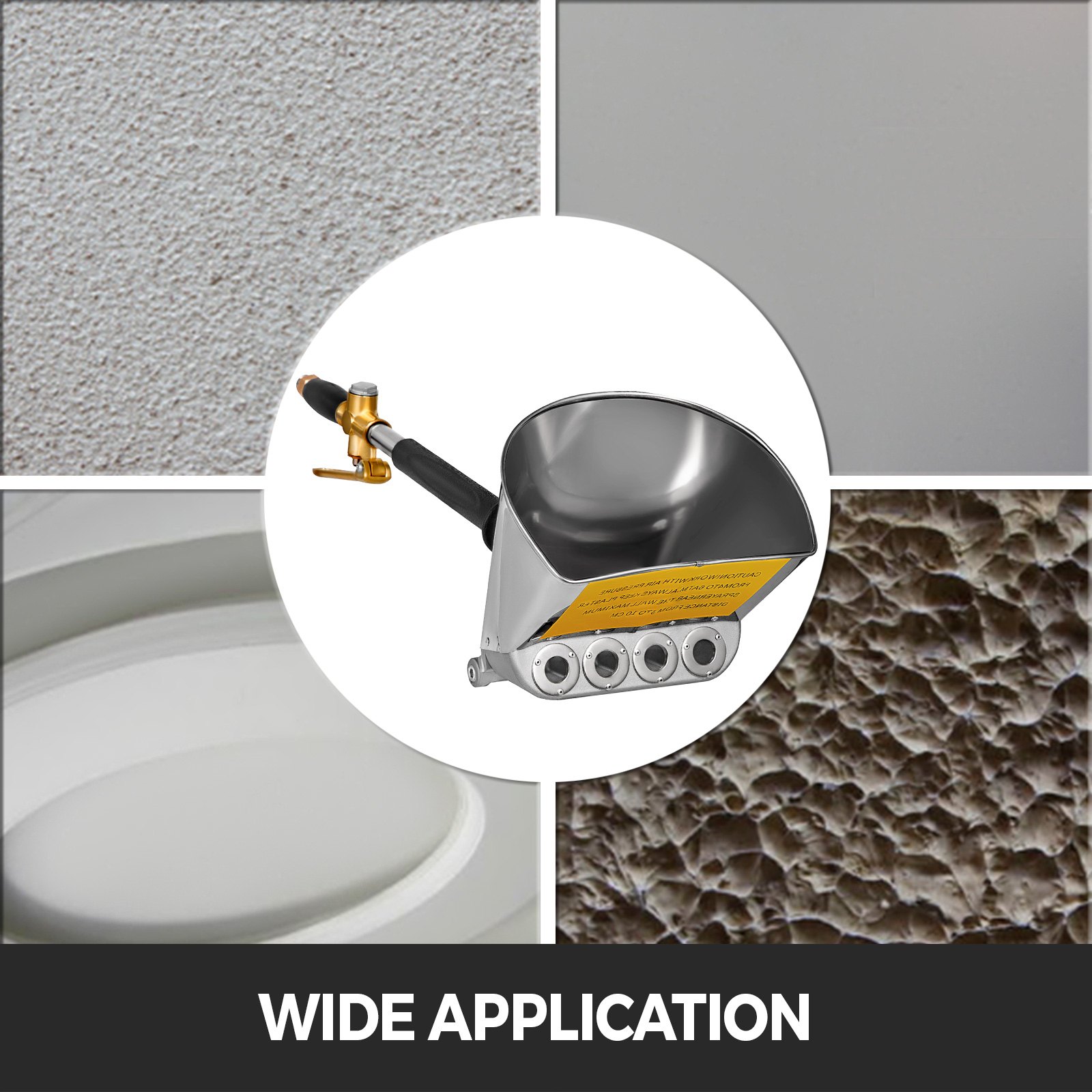 Spruzzatore Di Malta Cementizia A Soffitto Spruzzo Vernice Hopper Stucco 4jat