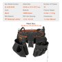 VEVOR tool belt with 32 pockets, black 1000d nylon, waist size 32-54 inches.