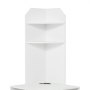 VEVOR Mobiletto Angolare Portaoggetti Altezza 162,6cm, Mobiletto in Legno Indipendente Angolo Triangolare 6 Ripiani con Prese USB Ripiani Regolabili, Mobiletto Angolare da Soggiorno Camera da Letto