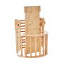 VEVOR Triangolo di Pikler, 5 in 1 Giochi da Arrampicata per Bambini Parco Giochi al Coperto, Set da Arrampicata Montessori con Triangolo, Rampa e Arco, Palestra da Arrampicata Colore Legno
