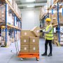 VEVOR Tavolo Elevatore Idraulico, Capacità 226,8 kg Carrello Elevatore a Doppia Forbice con 4 Ruote, Cuscinetto Antiscivolo, Altezza di Sollevamento 1200 mm per Movimentazione e Trasporto di Materiali