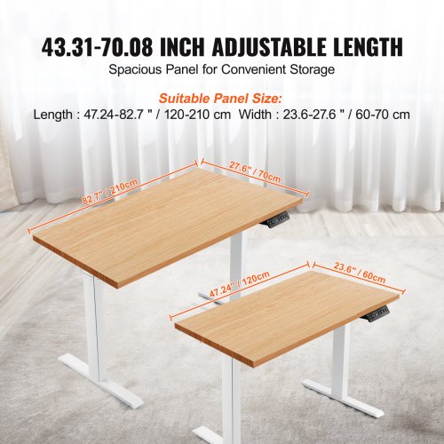 FLEXISPOT EG1-SET Scrivania Regolabile in Altezza Standing Desk