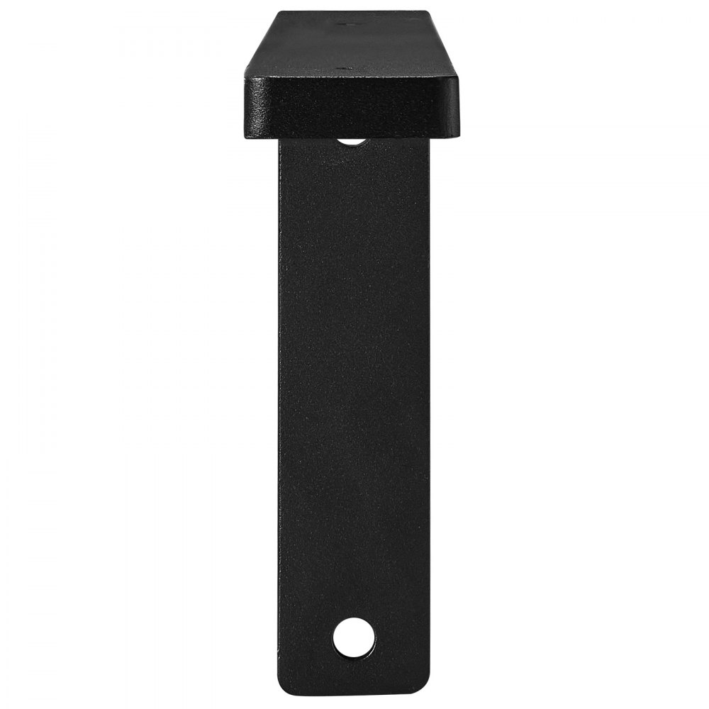 VEVOR Staffe per Mensole, 256 x 155 mm, Staffe per Mensole Sospese per Carichi Pesanti, 4 Pezzi, Staffe per Mensole a Forma di L, Nere Opache Spesse 10 mm, Acciaio con Capacità di Carico di 72,6 kg