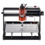 VEVOR CNC Router Macchina, 120 W, 3 Assi GRBL Controllo Kit per Fresatura e Incisione su Legno, 300 x 200 x 72 mm Area di Lavoro 1200 giri/min, Router Macchina per Legno Acrilico Schiuma Plastica