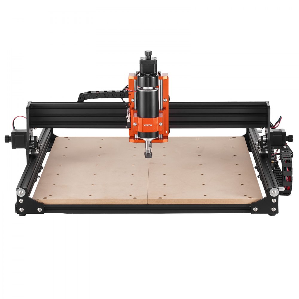 VEVOR CNC Router Macchina, 300 W, 3 Assi GRBL Controllo Kit per Fresatura e Incisione su Legno, 400 x 400 x 60 mm Area di Lavoro 1200 giri/min, Router Macchina per Legno Acrilico Schiuma Plastica