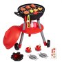 VEVOR Set da Gioco per Barbecue 43 x 37 x 59 cm Set di Griglia per Barbecue Giocattolo 28 Pezzi, con Suono Luce, Cibo Giocattolo per Barbecue per Bambini Ragazzi Ragazze 3-8 Anni Regalo di Compleanno