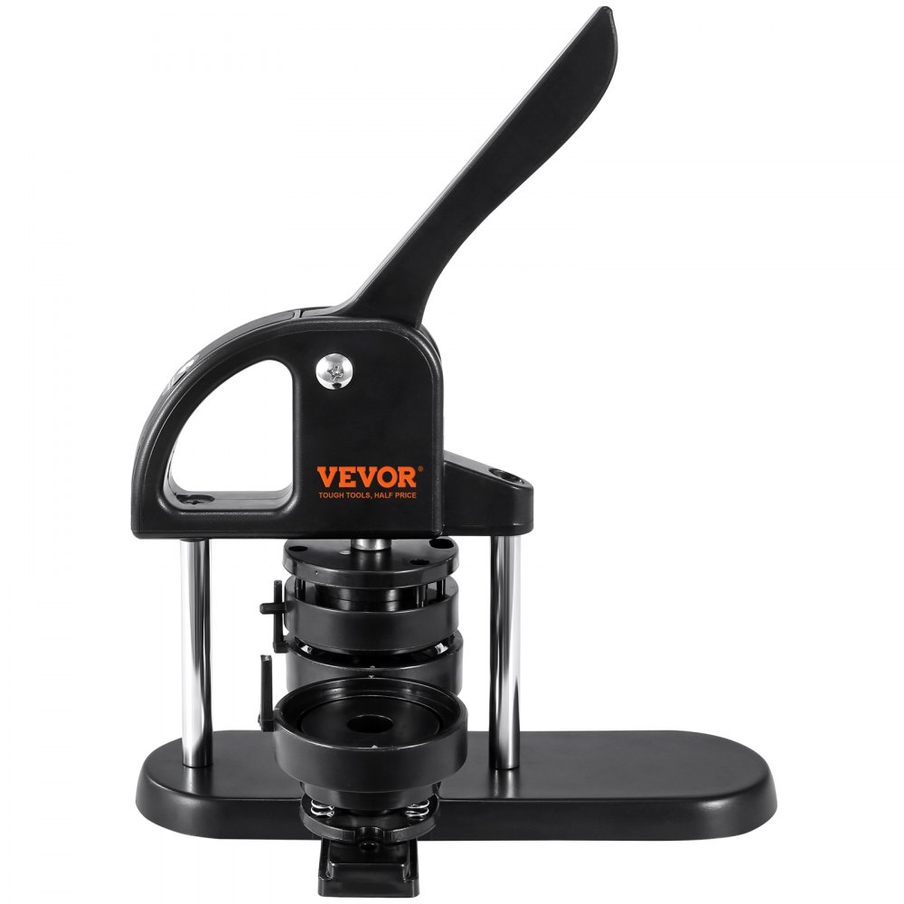 VEVOR Kit per Fustellatrice Manuale di Badge Spillo Bottoni Diametro 25/32/58mm 300 Pezzi, Kit di Punzonatrice Manuale in Plastica per Badge Spillo Fai-da-te con Accessori Completi per Hobby Regali