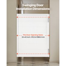 VEVOR Porte Oscillanti per Bar 805 x 1060 mm Porte Singole per Interni da Saloni