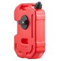 VEVOR Fuel Container, 10 L, Gas Can with Spout and Lockable Bracket, 15 L/min Max Flow Rate, Secure & Leak-proof, Portable Flat Fluid Container for Most Cars Motorcycle ATV UTV, Red