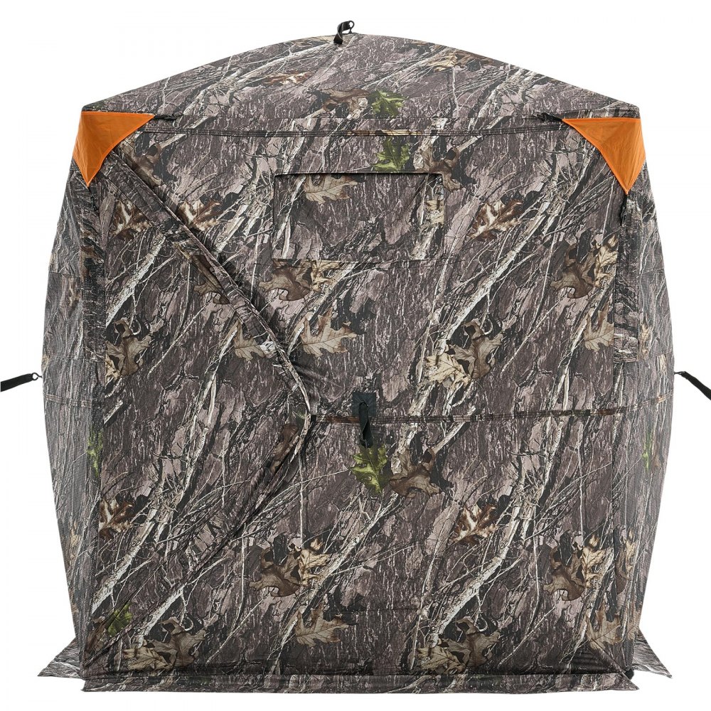 VEVOR Hunting Hide, 270° Transparent Ground Hide, 1-2 Person Pop-Up Deer Hunting Hide with Carrying Bag, Portable Heavy-Duty Hunting Tent, Transparent Disposable Net for Deer Hunting