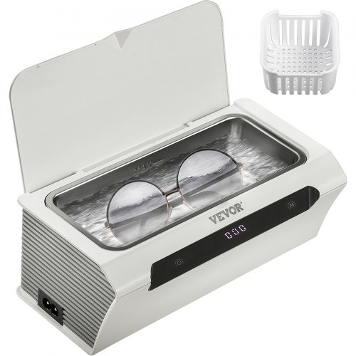 VEVOR Vasca Ultrasuoni Pulitore ad Ultrasuoni Lavatrice Ultrasuoni Capacità del Serbatoio 500 ml Lavatrice ad Ultrasuoni Professionale Ultrasonica