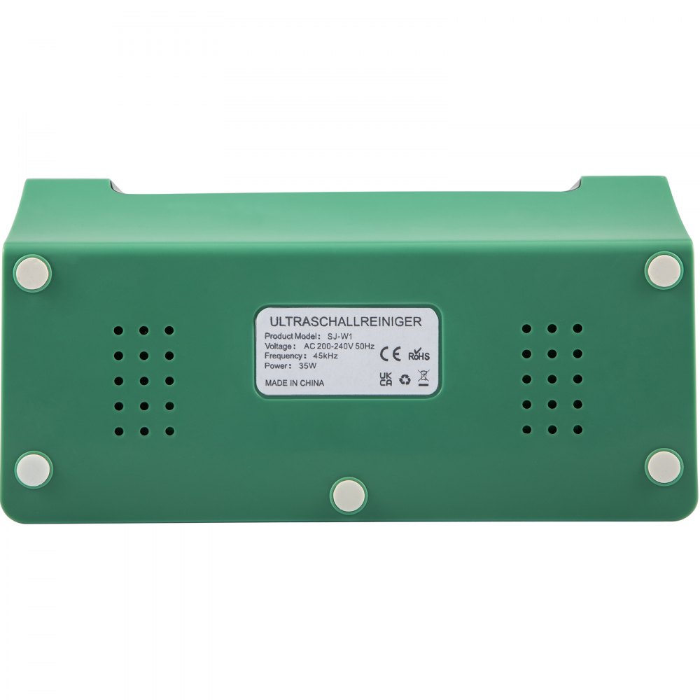 VEVOR Vasca Ultrasuoni Pulitore ad Ultrasuoni Capacità del Serbatoio 500 ml Lavatrice ad Ultrasuoni Professionale Verde Potenza Ultrasonica 35 W