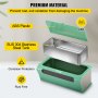 VEVOR Pulitore ad Ultrasuoni Capacità del Serbatoio 500 ml, Lavatrice ad Ultrasuoni Professionale Verde Potenza Ultrasonica 35 W  220 mm x 110 mm x 82 mm per Pulire Gioielli, Occhiali, Orologi