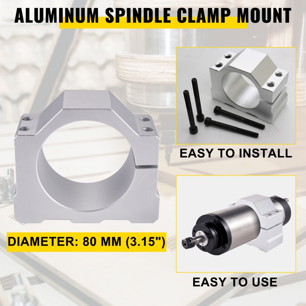 Vevor Fresatura Cnc Raffreddamento Ad Acqua Spindle Motor Er20 Con Vfd Inverter