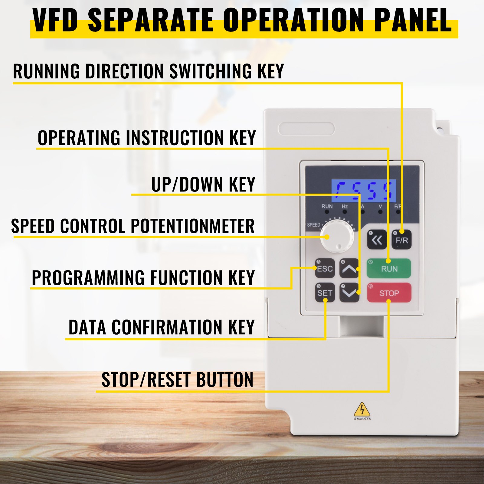 Vevor Fresatura Cnc Raffreddamento Ad Acqua Spindle Motor Er20 Con Vfd Inverter