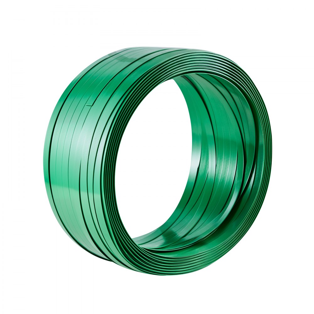 VEVOR Set di Reggiatura per Cinghie Plastiche, Kit di Reggiatura Manuale, Tendireggia e Sigillatrice con Reggia in PET da 304,8 m e 300 Sigilli Metallici, per Imballaggio di Pallet, Magazzino Trasloco