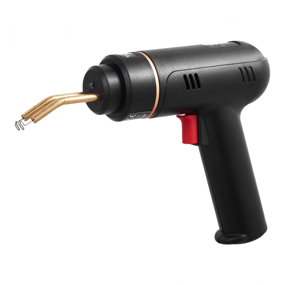 VEVOR Saldatrice per Plastica Senza Fili 120 W con 400 Pezzi di 4 Tipi di Punti Metallici Caldi, Kit per Saldatura a Punti Metallici Caldi Ricaricabile, Kit Riparazione Paraurti per Kayak, Giocattoli