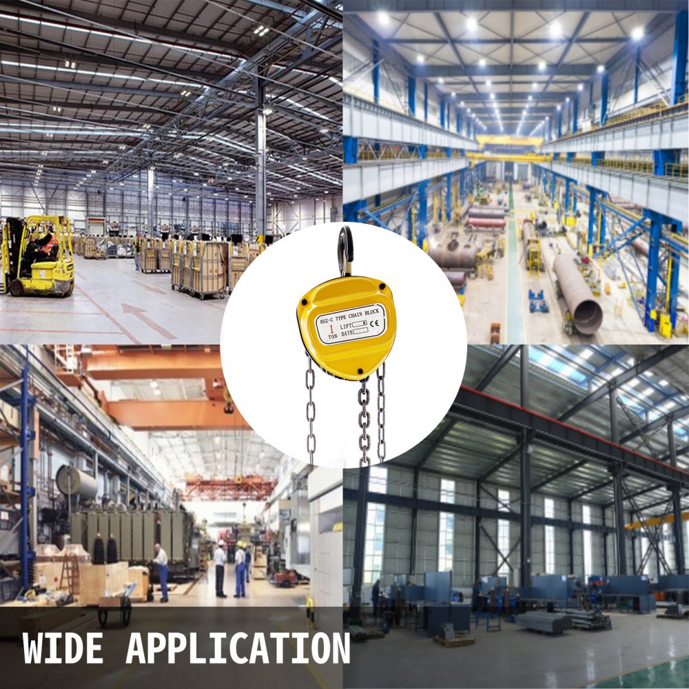 Argano Manuale Paranco Gru Per Argano A Fune Verricello Sollevamento 1t 12m