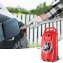 VEVOR Contenitore per Carburante 16 Galloni, 7,8 L/min, Contenitore per Serbatoio Portatile con Ruote in Gomma per Pompa Manuale Trasferimento Carburante per Benzina Diesel Auto Barca Tosaerba
