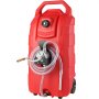 VEVOR Contenitore per Carburante 16 Galloni, 7,8 L/min, Contenitore per Serbatoio Portatile con Ruote in Gomma per Pompa Manuale Trasferimento Carburante per Benzina Diesel Auto Barca Tosaerba