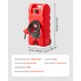 VEVOR Serbatoio di Carburante Portatile 56,78 L Modalità Pompa a Gravità e Manuale, Contenitore per Serbatoio di Carburante con Ruote, Tubo di Mandata 3,04 m e Pompa Manuale, per Motoscafi, Benzina