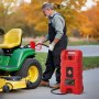 VEVOR Serbatoio di Carburante Portatile 56,78 L Modalità Pompa a Gravità e Manuale, Contenitore per Serbatoio di Carburante con Ruote, Tubo di Mandata 3,04 m e Pompa Manuale, per Motoscafi, Benzina