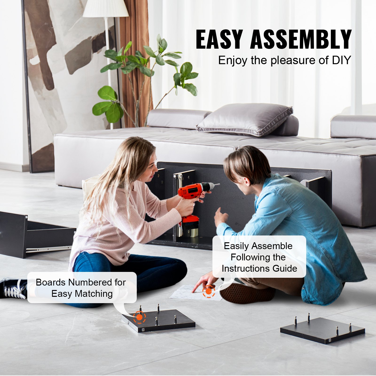 VEVOR Stazione di Montaggio a Parete per Salone 91 x 38 x 21 cm Tavolo da Barbiere con 3 Supporti per Asciugacapelli, Un Cassetto con Serratura, Attrezzatura per Salone di Bellezza, per Barbiere, Nero