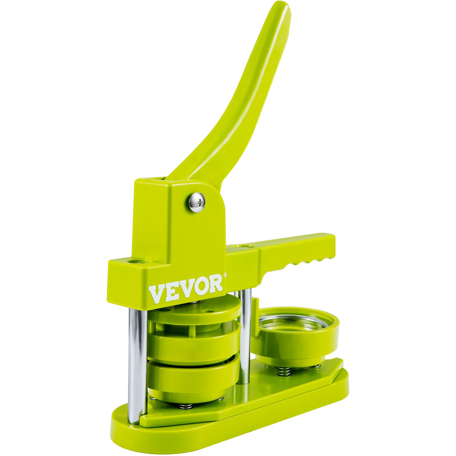 VEVOR macchina per spille Kit per Fustellatrice Manuale di Badge Spillo Bottoni Diametro 58mm Kit di Punzonatrice Manuale in Plastica con Manico