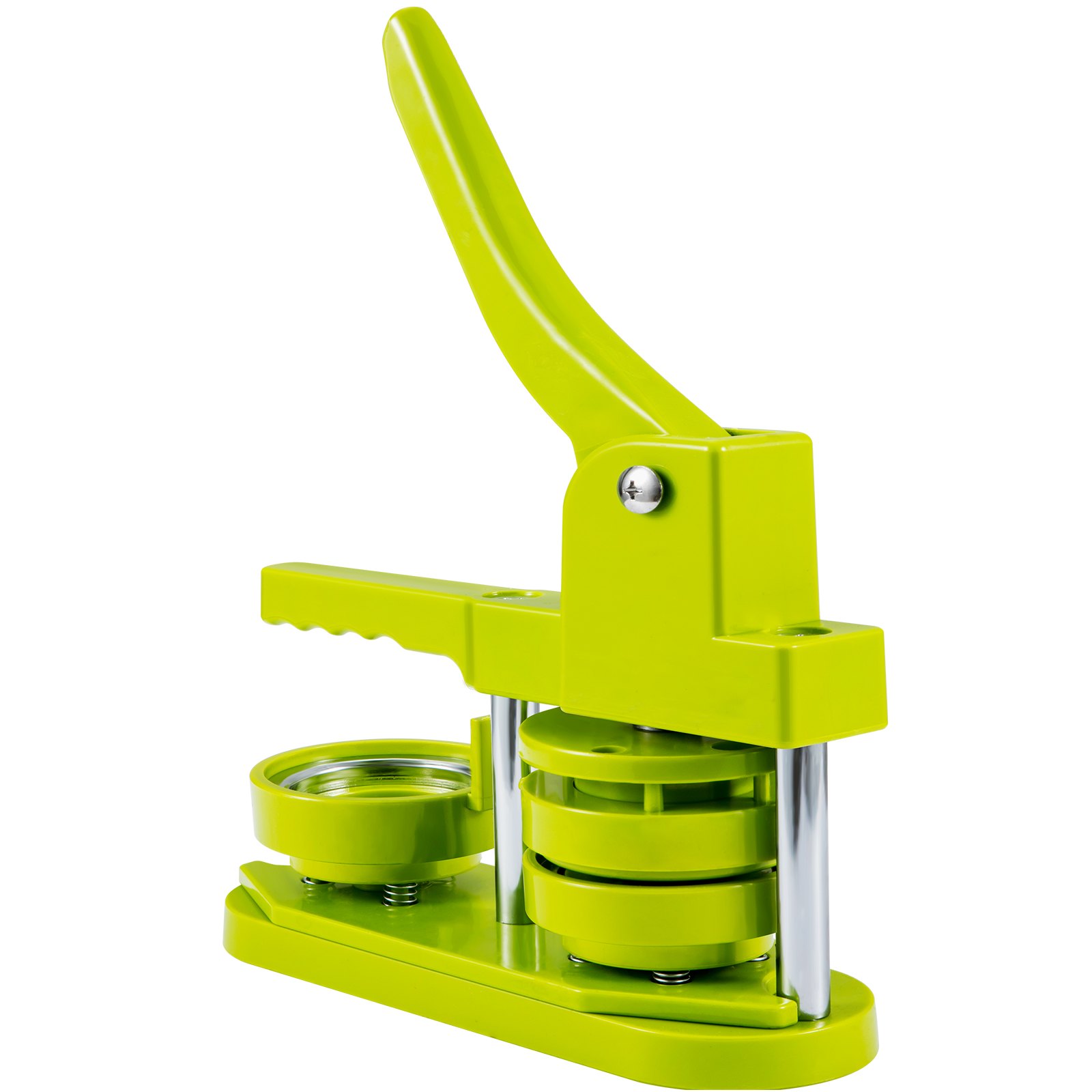 VEVOR macchina per spille Kit per Fustellatrice Manuale di Badge Spillo Bottoni Diametro 58mm Kit di Punzonatrice Manuale in Plastica con Manico