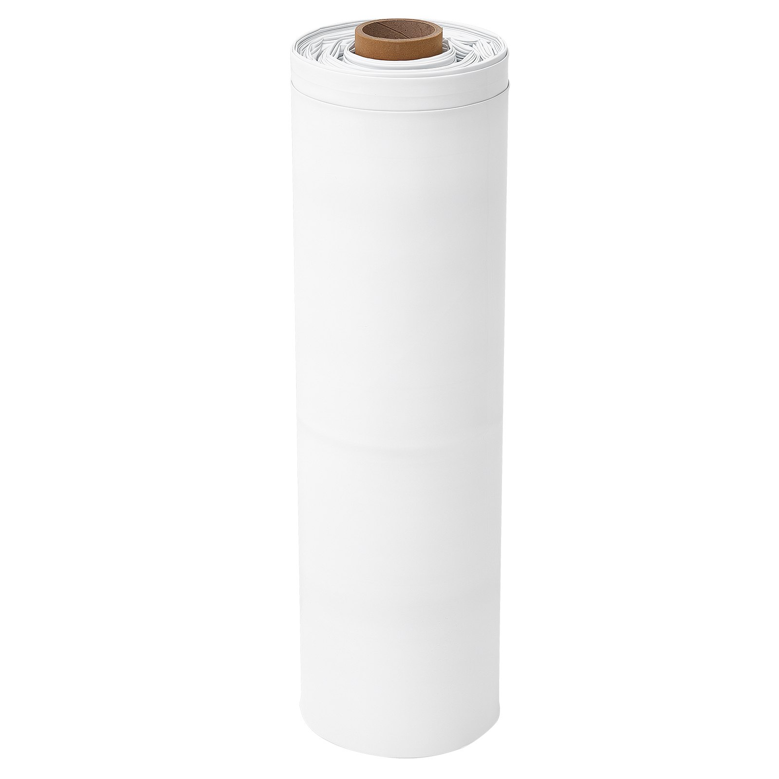 VEVOR Telo in Polietilene da 0,3 mm 3,05 x 30,48 m Senza Fori Bianco e Nero, Rotolo Copertura in Plastica Protettiva Spessa, per Imbianchini Vespaio Controllo delle Erbacce Giardino Aiuola Frutteto