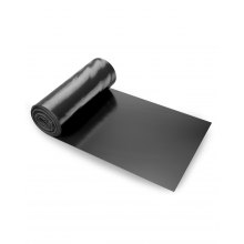 VEVOR Rotolo di Fogli di Plastica 0,1 mm 0,91 m x 15,24 m Polietilene Nero