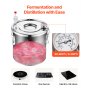 VEVOR Kit Distillatore per Alcol Doppio Condensatore Serbatoio 50L Fai-da-te