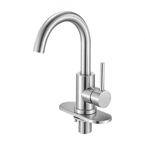 TOCAVE Rubinetto Estraibile for Bagno Nichel Spazzolato Rubinetto for lavabo Girevole a 360 ° Rubinetto for Bagno Estraibile con Maniglia Singola TOCAVE Rubinetto Estraibile for Bagno Nichel Spazzolato Rubinetto for lavabo Girevole a 360 ° Rubinetto for Bagno Estraibile con Maniglia Singola